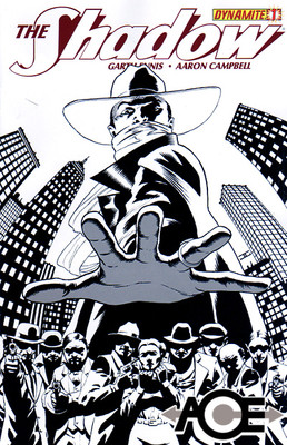 SHADOW #1 John Cassaday SKETCH Cover 1:100