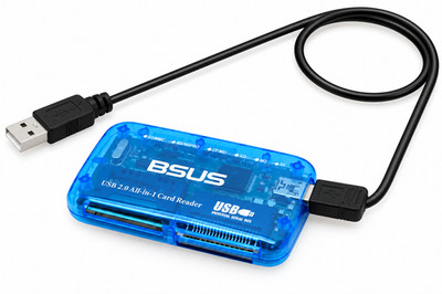 SmartMedia Card Reader Mini All-IN-1 USB 2.0 High Speed For CF xD SD MS SDHC