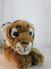 Vintage Toys 'R Us Animal Alley Tiger Plush Stuffed Animal w/Fabric Tag. Nice 