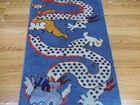 Turkish Oushak Rug(Tree Of Life) Dragon Handmade Bohemian Rug 2.1x4.2 Ft — photo 7