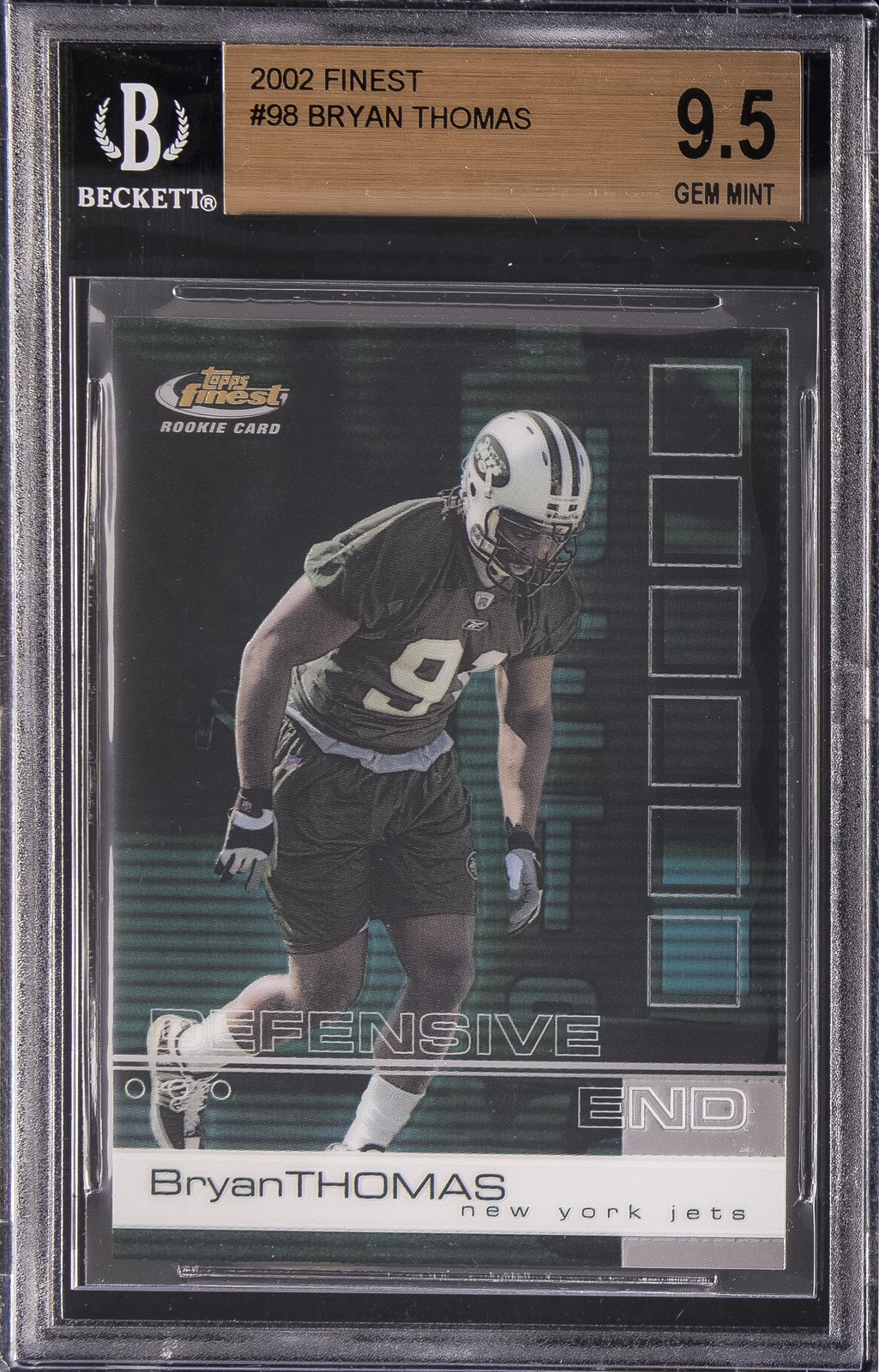 2002 FINEST #98 BRYAN THOMAS BGS 9.5