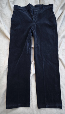 Retro Hose Rippsamt Nachtblau Workclothes Vintage Lelaboureur Gebraucht