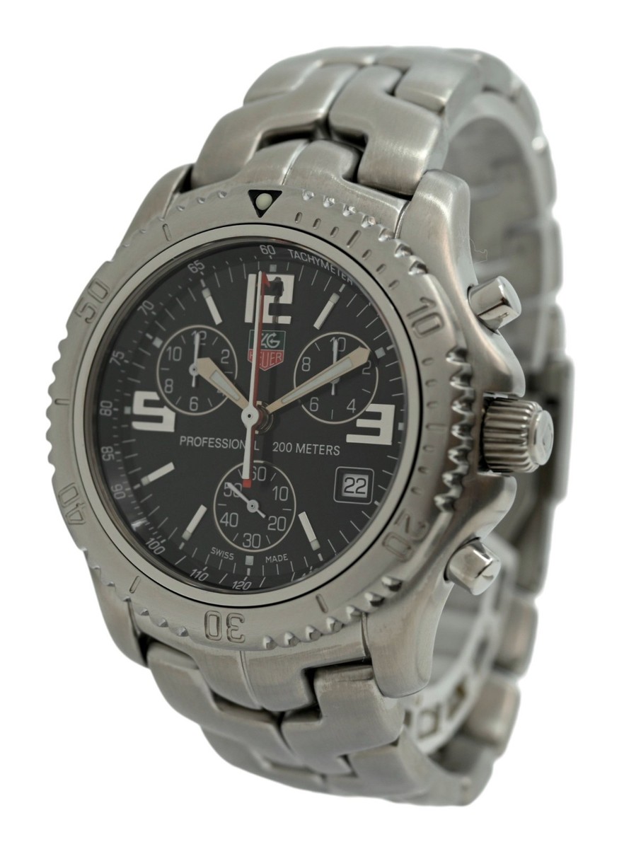 ・モデル名：TAG Heuer CT2110 ・付属品：なし（本体のみ） タグ ホイヤー リンク クロノグラフ CT2110.BA0550 ブルー メンズ 時計