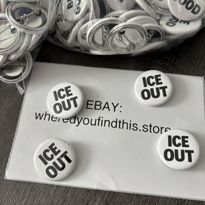 #ad #ad IN HAND Limited Custom ICE OUT Pin Pinback Ariana Grande Protest Be Good 1.25” $6.99