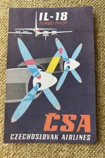 Csa Czechoslovak Airlines Decal Il-18 Turboprop