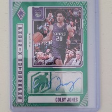 Panini 2023-24 Phoenix Autographs Rookie Colby Jones PA-CJO Kings NBA