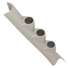 Glowshift Taupe Triple Pillar Gauge Pod Fits 2010-2018 Dodge Ram 2500 3500 52mm Glowshift Taupe Triple Pillar Gauge Pod Fits 2010-2018 Dodge Ram 2500 3500 52mm