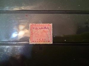 PANAMA CANAL #110 USED 2 CENTS RED (PANAMA) (LOT 20)