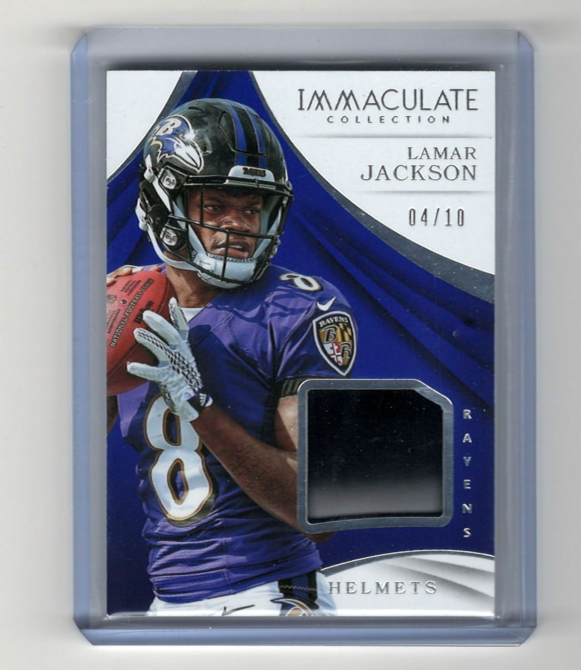 Lamar Jackson Panini Immaculate Collection Immaculate Helmets #IH16 Base