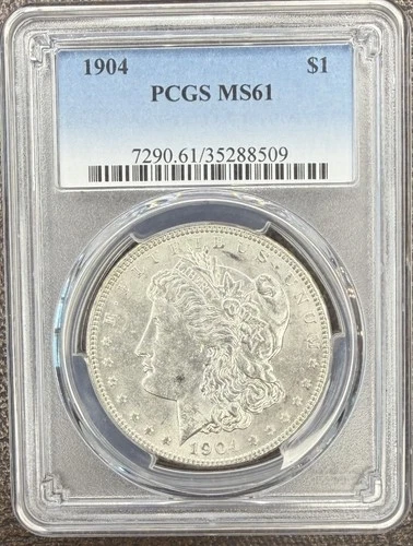 1904 Morgan Silver Dollar ~ PCGS MS61 ~ Better Date - Free Shipping!