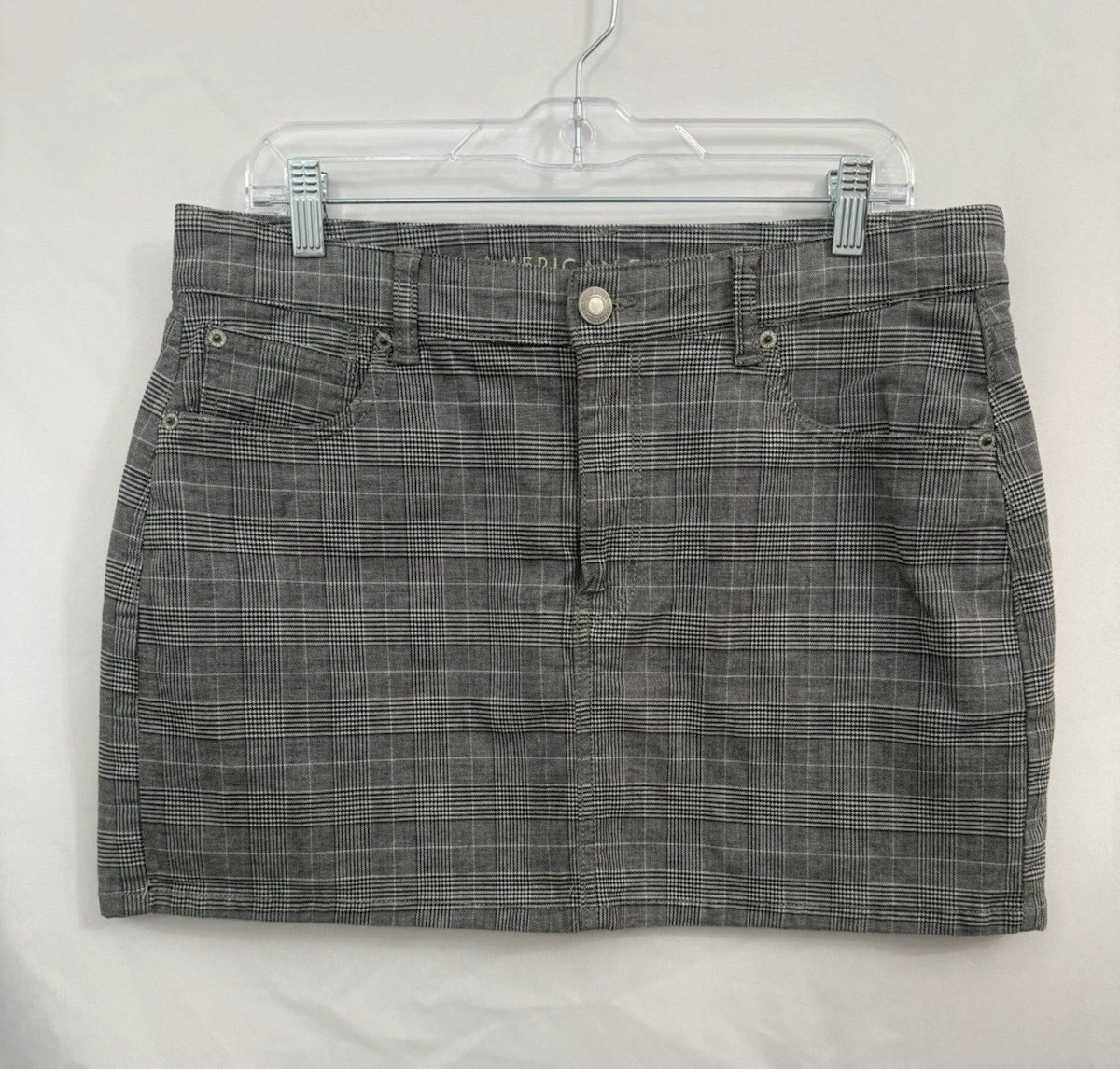 Jupe American Eagle à Carreaux Turquoise - Taille S - Mini - Occasion Très Bon État