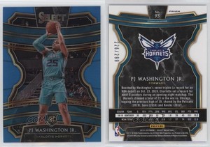 2019-20 Panini Select Concourse Light Blue Prizm /299 PJ Washington Jr Rookie RC