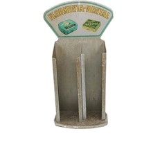 Antico Espositore Caramelle Latta Pubblicità Flormenta Mental 1930 