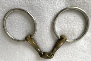 5" Herm Sprenger KK Ultra Aurigan 16mm Double Jointed Lozenge Ring Snaffle BIT
