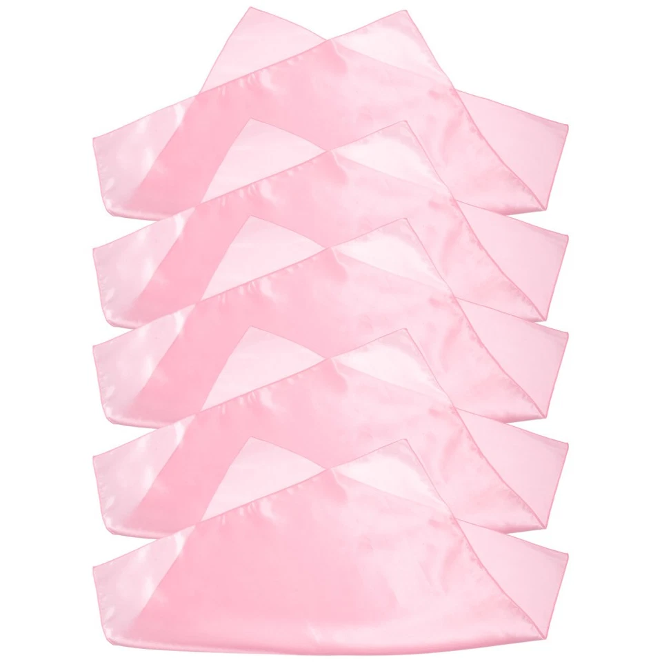  5 pezzi tovaglioli di raso comodi tavolino in tessuto in raso tovaglioli - Immagine 3 di 4