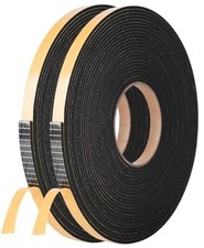 Self Adhesive Foam Tape Weatherstrip 1/2In x 1/4In x 1/2in x 1/4in x 16.5Ft