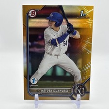 2022 Bowman Draft 1st Edition Gold Foil /50 Hayden Dunhurst #BD-44
