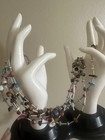 6-strand 30” Southwestern Sterling Silver turquoise shells glass beads Necklace — photo 5