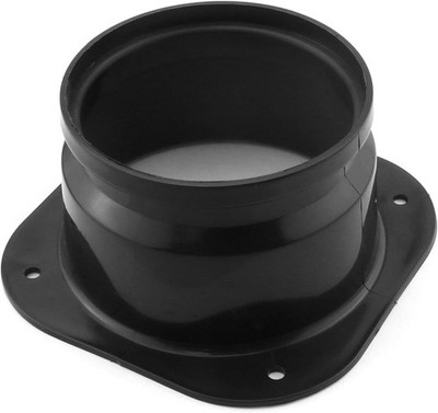 Dryer Vent Wall Plate 4Inch/100mm ABS Plastic Air Duct 120x120mm, Black 