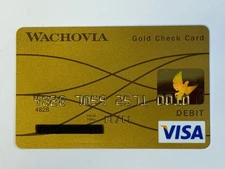 Wachovia Gold Check Card Debit Card Expired In 2011 Wells Fargo Bank