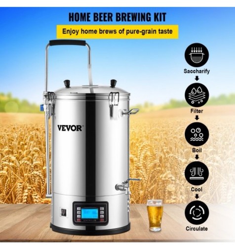VEVOR Beer Brewing Machine Grain Brewing System w/ Circulating Pump-NEW NO BOX - Picture 2 of 16