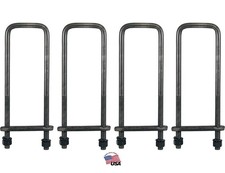 Buyers Products UB623516 16 Inch Square Bend U-Bolt Kit, 4 Complete Kits