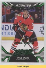 2022-23 Upper Deck MVP Rookies Green Script SP Jakub Galvas #229 READ 13bg