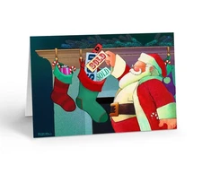 Realtor Christmas Cards, Sold Stockings - 12 Cards w/Envelopes - 6.25" x 4.5"