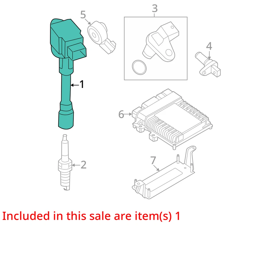 Ignition Coil/Coils/Igniter 2015 Murano Sku#4211973 - Image 3 of 4
