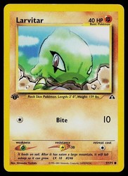 Larvitar 57/75 Neo Discovery 1st Edition Common