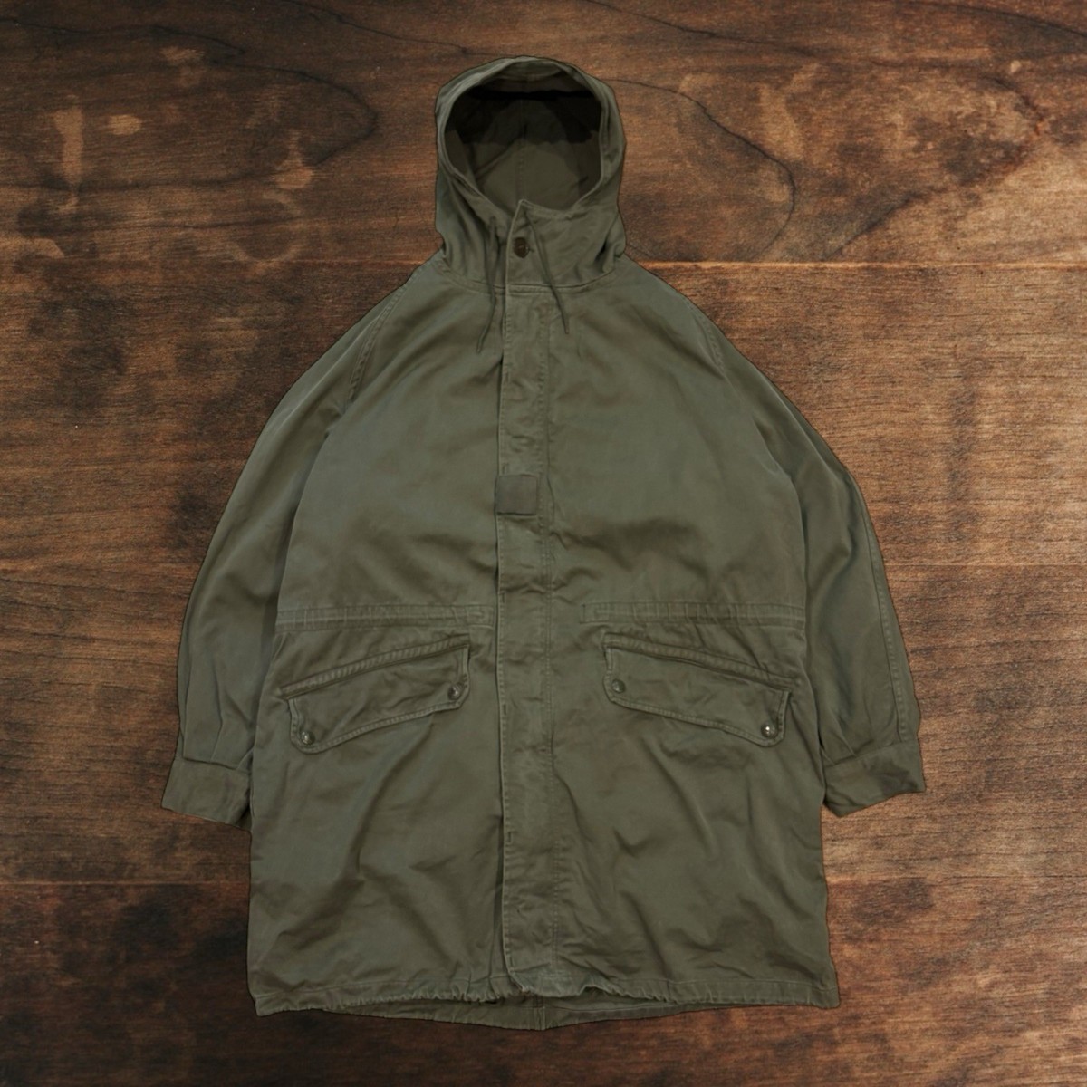 French Army M-64 Military Field Parka with Liner Vintage Full Zip