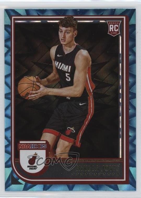 2022-23 Panini NBA Hoops Rookies Teal Explosion Nikola Jovic #256 15en