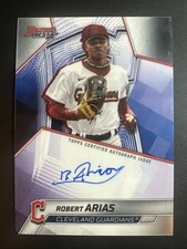2025 Bowmans Best Baseball Robert Arias Best Of 2025 Auto #B25-RA Guardians 