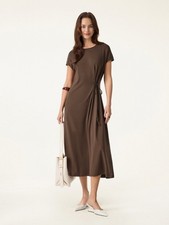 FLASH SALE!! OGL Move Women's Cotton Lyocell Midi Dress NEW