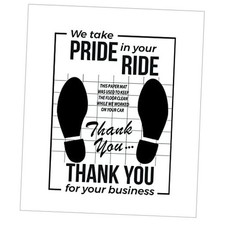 Chimailong White Car Paper Floor Mats : Disposable Floor Cars Auto Vehicles 200