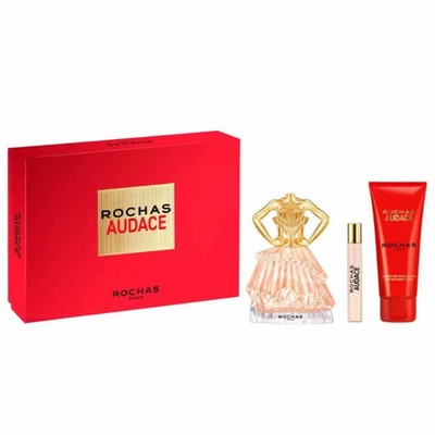 Rochas Audace Eau De Parfum Spray 90ml Set 3 Stück