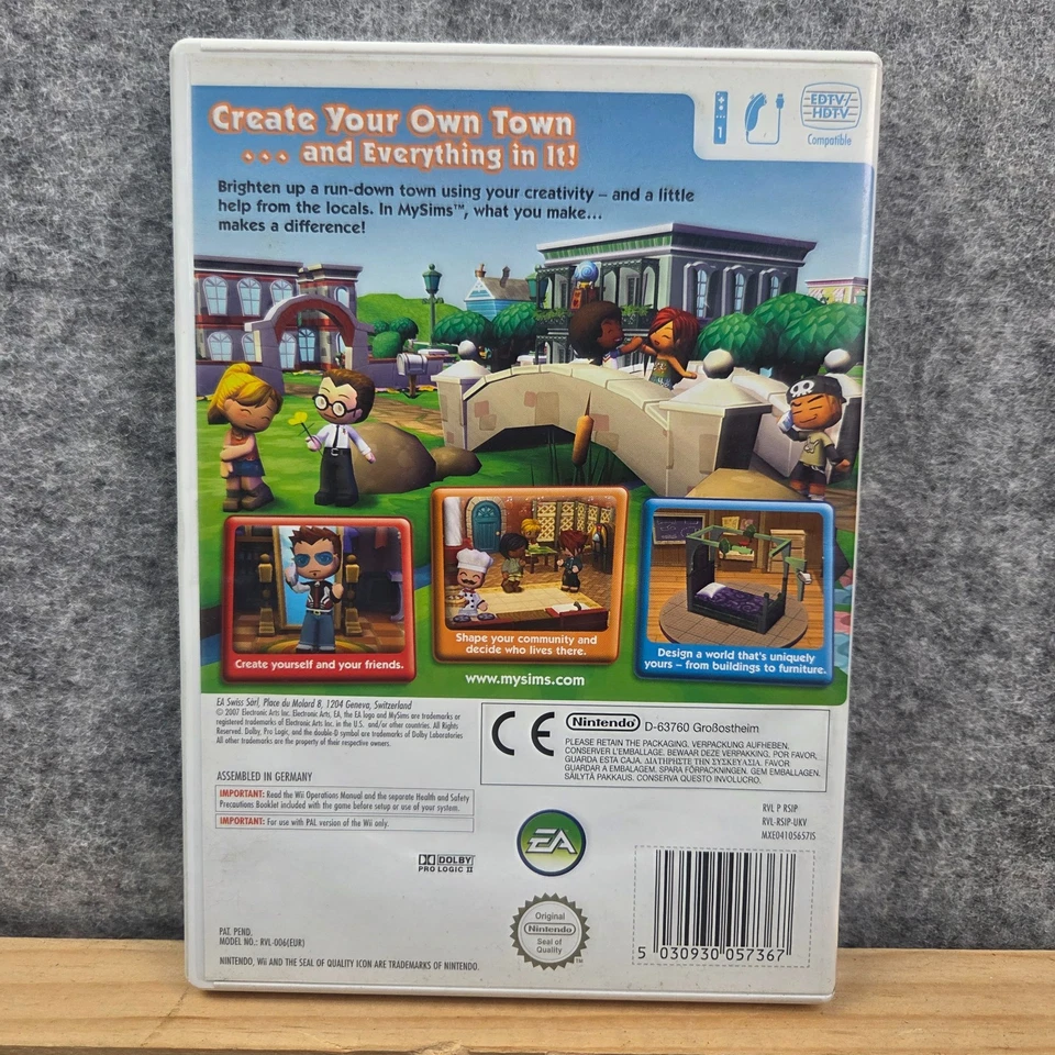 My Sims Game for Nintendo Wii PAL 2007 - Image 2 of 2