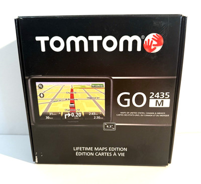 TomTom GO 2435M Car GPS System 4.3'' USA/Canada/Mexico LIFETIME MAPS Navigator