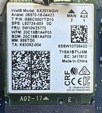 40 Intel Wi-Fi 6 AX201 M.2 2230 Module AX201NGW 