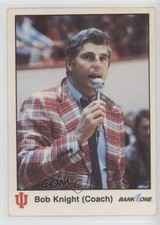 1986 Bank One Indiana Hoosiers Greats I Bob Knight #1 0kd8