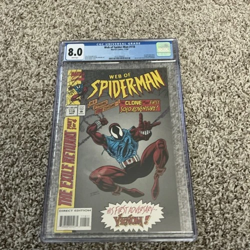 Marvel Comics Presents Web of Spider-Man #118 CGC Graded 8.0