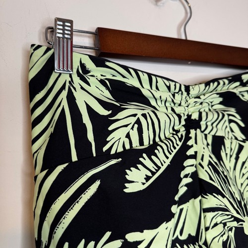 Pantalones Cortos de Natación Citrus Reversibles Estándar Cintura Alta Negros Estampado de Palma Nuevos con Etiquetas Pequeños - Imagen 7 de 9