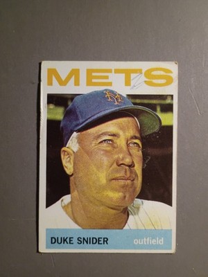 1964 Topps #155 Duke Snider New York Mets HOF Mk 
