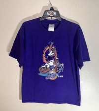 Vintage RARE Utah JAZZ Mascot Shirt Mens Size ADULT LARGE NBA Made In USA 90s 