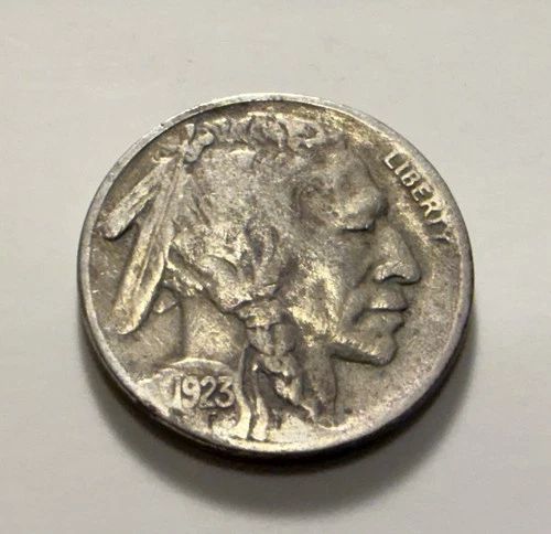 1923-S Buffalo Nickel ~ Very Fine+ (VF+) Cndtn