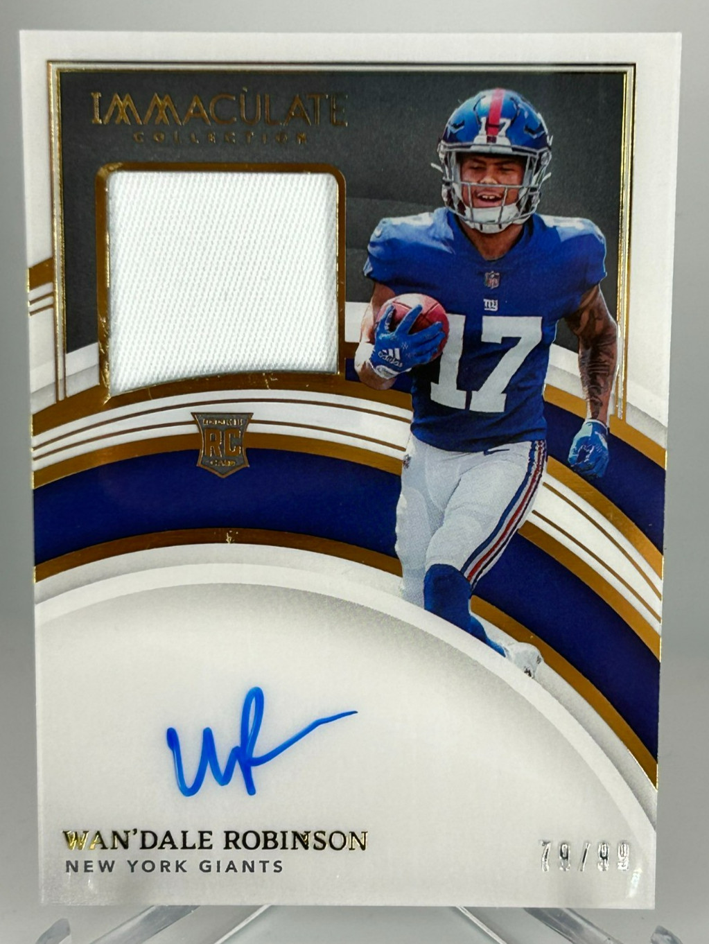 Wan'Dale Robinson Panini Immaculate Collection #115 Autograph