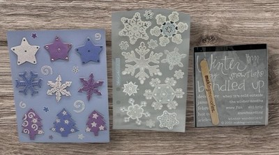Lot of Christmas Scrapbook Embellishments Dimensional & Glitter Stickers & RubOn