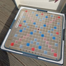 NICE! Scrabble Turntable Game, 1977 Deluxe Edition, Selchow & Righter (S&R), USA