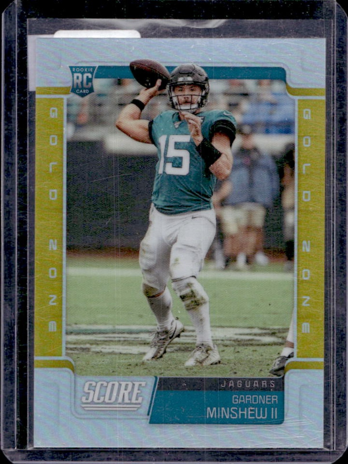 Gardner Minshew II Panini Chronicles Score Update Rookies #456 Signature-Gold Zone