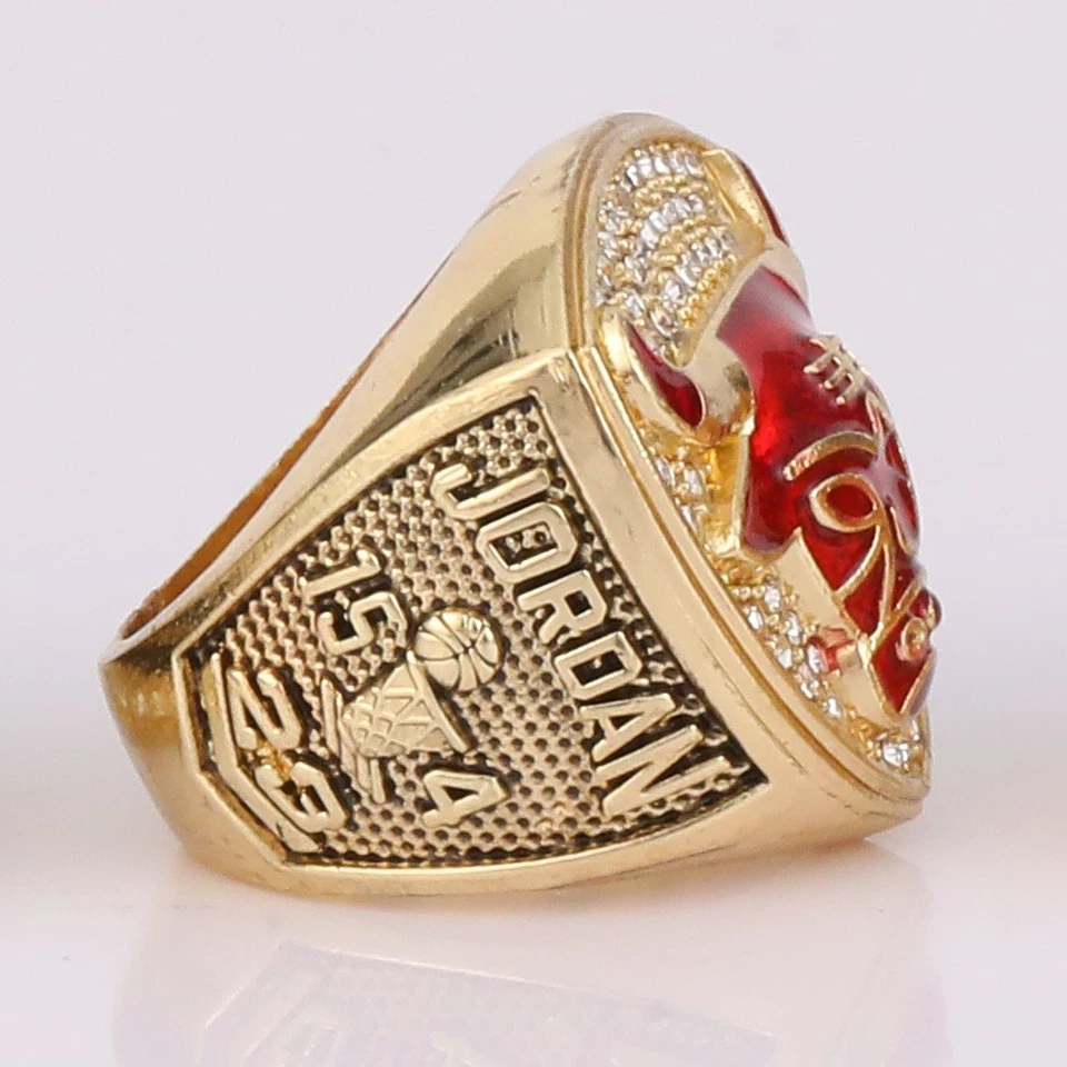 Кольцо чемпиона 1993 NBA Chicago Bulls, мужской баскетбол Jordan  - Изображение 3 из 3